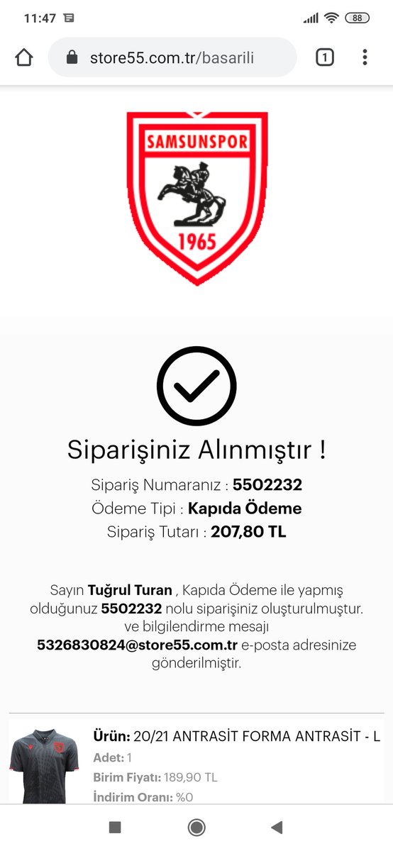 Sözümde durdum <a href="/Samsunspor/">Samsunspor 🇹🇷</a> başarılar diliyorum