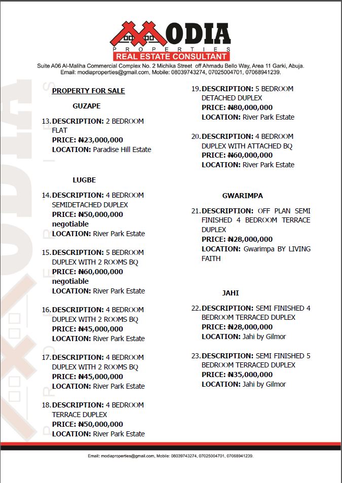 ModiaProperty's tweet image. Our Property Bulletin