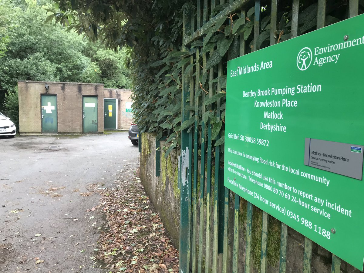 JPCurtinClimate's tweet photo. Out in Derbyshire today. First stop Knowleston Pumping station nr Matlock. Levels in the Bentley Brook very different than during the Nov 2019 floods- the pumping station kept pumping over 300 bath tubs a second of water throughout the flood due the great work of the local team! https://t.co/PZZujOoMEl