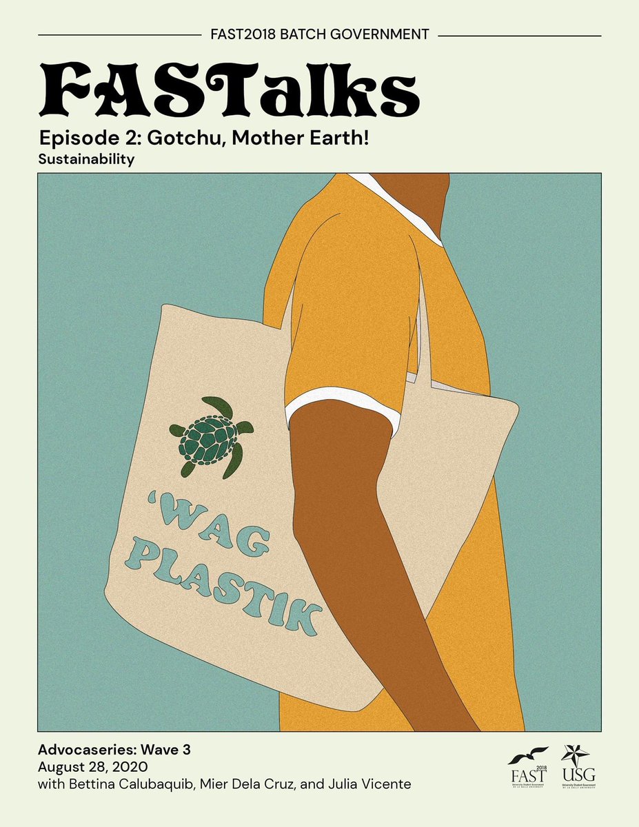 DLSUFAST2018's tweet photo. (1/2)Tonight with FAST2018:

Paano maging sustainable sa panahon ng pandemic, sa pamamagitan ng kape, agrikultura, at sustainable clothing?

Halina’t makibahagi sa ating mga #FASTalks speakers as they talk about their own ways of caring for our environment! https://t.co/zRqyzuojcq