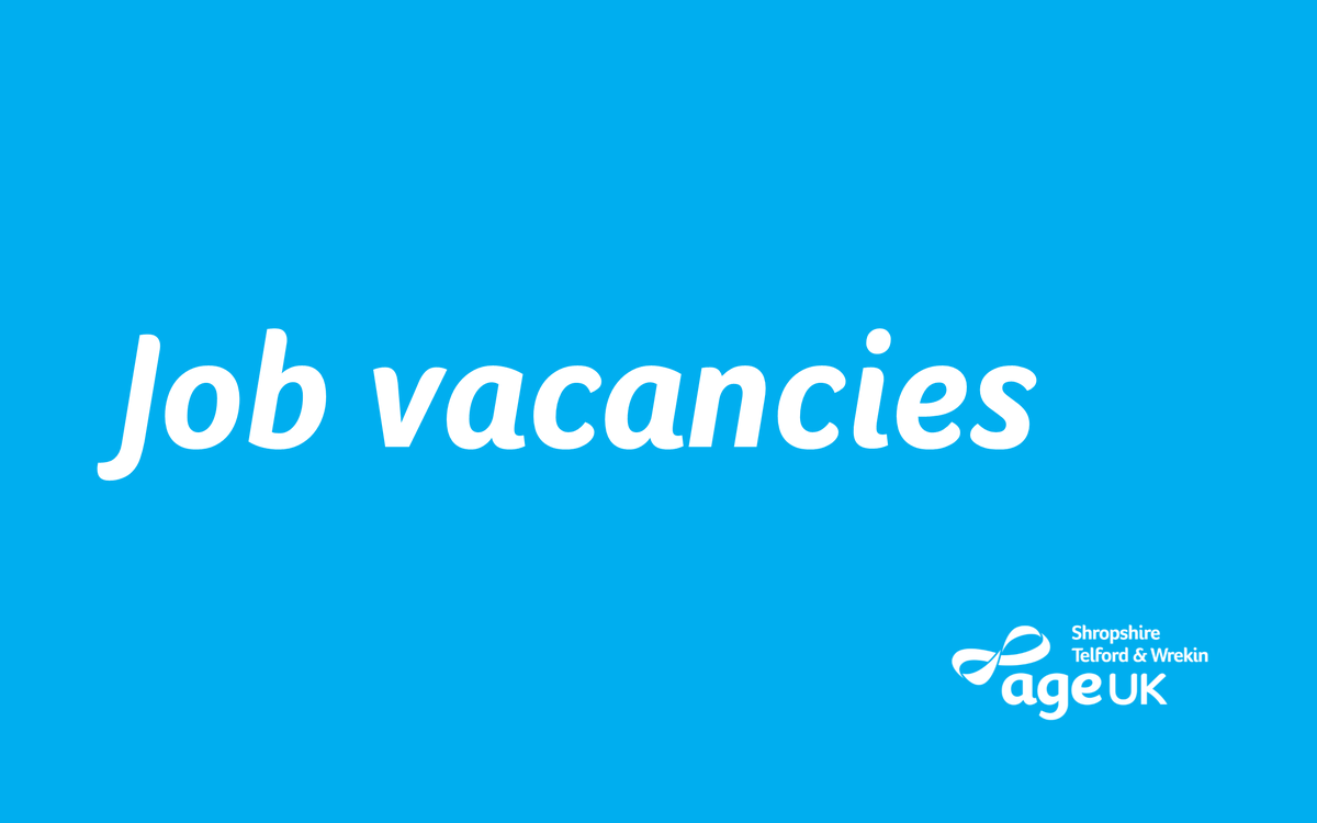 AgeUK_STW's tweet photo. Want to get a job helping older people in Shropshire and Telford &amp; Wrekin? Check out our latest job vacancies.
#jobs #Shropshire #Telford

https://t.co/VDn6PQoGSF https://t.co/kyV5CCVeQ8