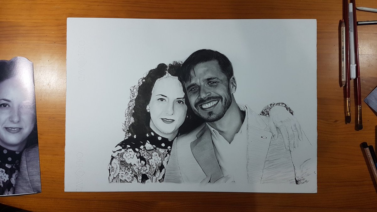 Salmeron9s's tweet photo. Proceso de avance de mi último trabajo.
Lápiz de grafito y tinta china sobre papel (35x50 cm)
Espero que os guste. Se agradece RT😅 https://t.co/pFb71g9QkY