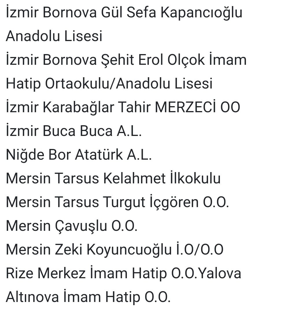 Eğitim-Sen, Coronavirüs tespit edilen 34 okulun ismini açıkladı.