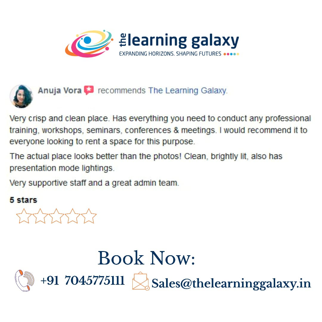 dlearninggalaxy's tweet image. @thelearninggalaxy.in thelearninggalaxy.in  sales@thelearninggalaxy.in +91-7045775111

#conferencesvenue #conferences #trainings #trainingscentre #meetings #meetingrooms #businesscentre #businesscenter