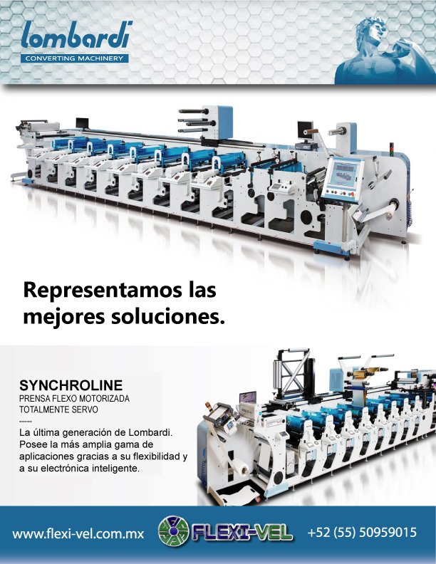 Representamos las mejores marcas como <a href="/LombardiCM/">Lombardi C.M.</a> lideres en impresión flexográfica de banda angosta y más... Conocelos en flexi-vel.com.mx 52 55 50 959015 atencionaclientes@flexi-vel.com.mx #flexivel #Mexico