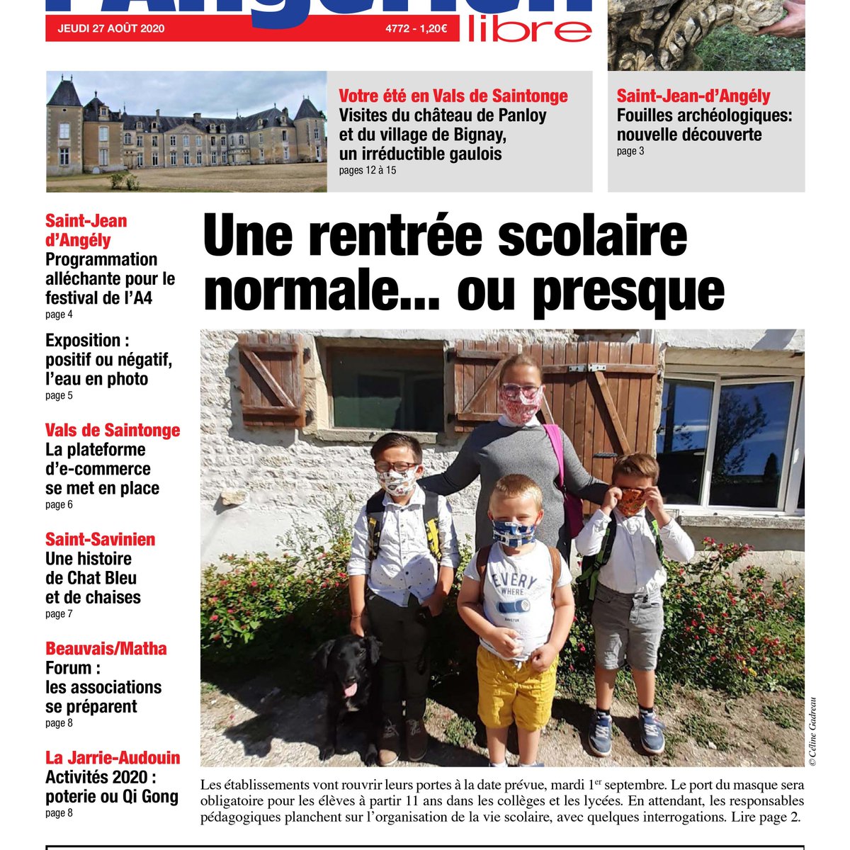 LangerienLibre's tweet photo. Saint-Hilaire-de-Villefranche : comment se prépare la rentrée scolaire avec la crise sanitaire ? Éléments de réponse avec la principale du collège Raymond Bouyer, à découvrir dans notre édition du jeudi 27 août. #saintjeandangely   #charentemaritime https://t.co/KrKuA9FEKT