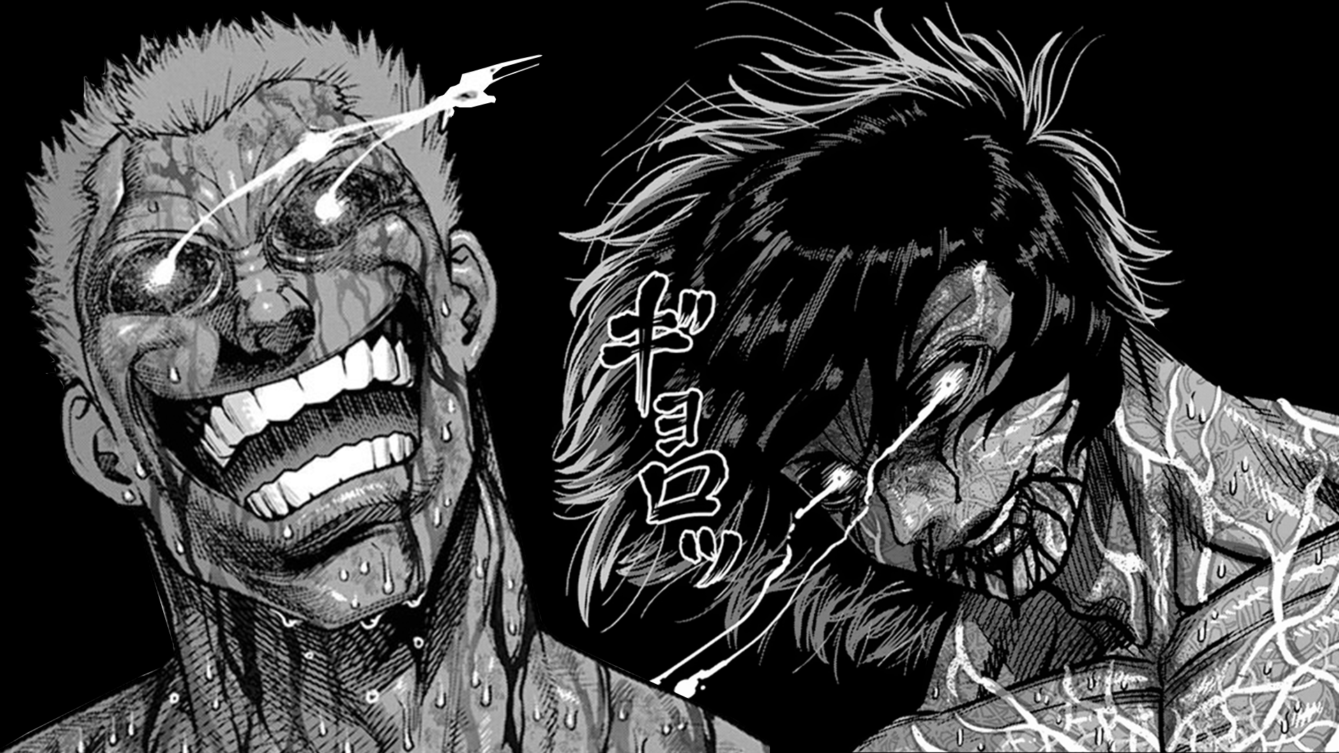 Ohma Tokita vs Raian Kure Anime Kengan Ashura . . #kenganashura #mar