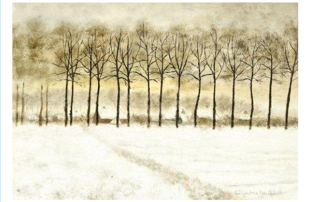 ludka142's tweet photo. *
Albijn Van den #Abeele (1835–1918
Zasłona drzew-śnieżny krajobraz | 1881 https://t.co/oGiM7RD0dd