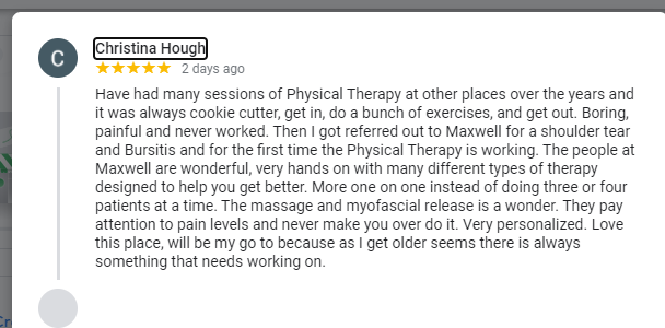 MaxWellTherapy's tweet photo. We LOVE getting these type of #GoogleReviews -- we strive to be different than the rest! #Flint #GrandBlanc https://t.co/kGZofQraPP | (810) 230-9750

#physicaltherapy #occupationaltherapy #speechtherapy #massagetherapy #dryneedling #pediatrics #cupping https://t.co/b3BAxjQjTm
