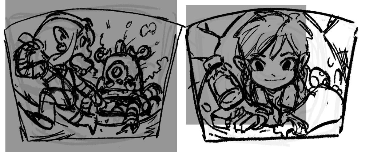 i forgot i sketched this zelda botw charm out... 