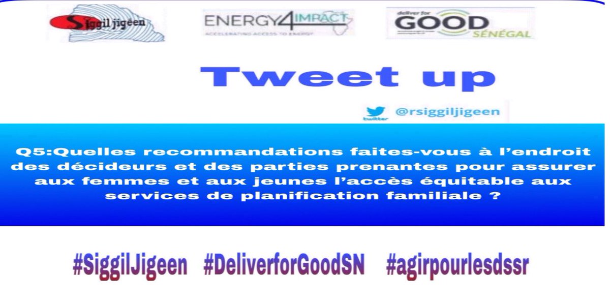 rsiggiljigeen's tweet photo. #AgirPourLesDssr #DeliverforGoodSN @Equal2030 @Energy4Impact @MinisteredelaS1 @Equipop_Ong @ong_raes @safidiop2000 @ONG_JED_SN @_JeVeuxSavoir @Banquemondiale @FP2020Global https://t.co/nthAysTjWO