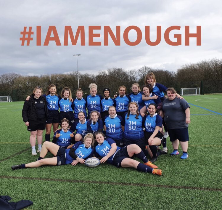 We are unique.
We are beautiful.
We are strong.
We are proud.
We are athletes. 
We are rugby players.
We are more than enough!

#IAmEnough 
#bleedblue #ladiesrugby #weareenough