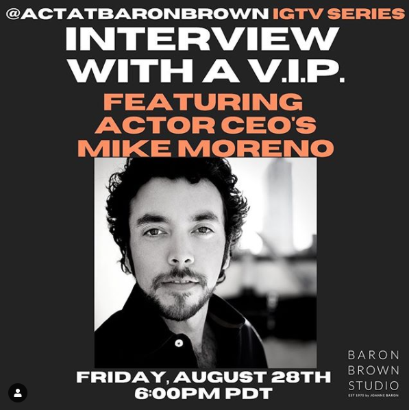 ActorCEO's tweet photo. I'll be the #VIP guest THIS FRIDAY with @ActatBaronBrown on IG LIVE at 6pm PST/ 9pm EST! Tune in to hear what #agents and #castingdirectors are telling me that each #actor should be taking advantage of right now, what it means to create #content and more! #actorceo advice! https://t.co/ZAZK01piGv