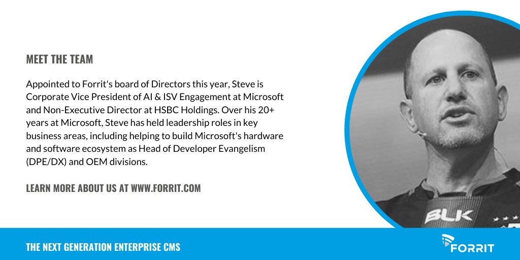 forrit's tweet photo. Delighted to share that our Non-Exec Director, Steven Guggenheimer, will be a keynote speaker at @scotlandis Cmd-R - ScotSoft 2020 Reboot. Register for updates at https://t.co/AV2XEOE1Yj #CmdRScotSoft #Reboot #GoForrit https://t.co/NBCVIcHqBT