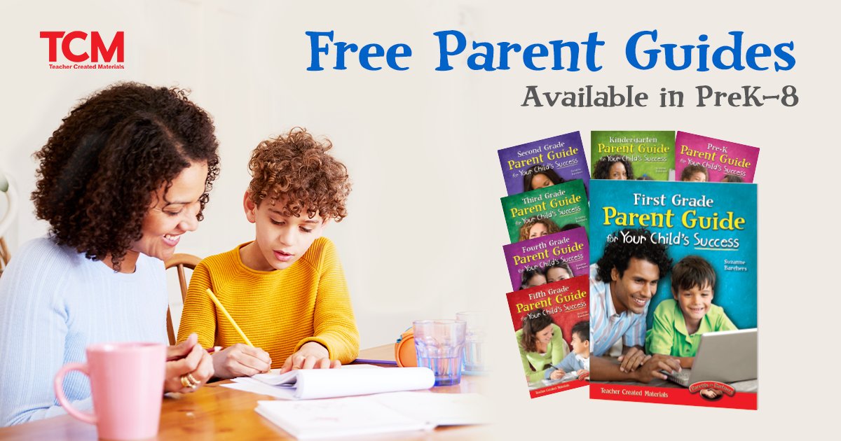 tcmpub's tweet image. FREE Parent Guides! Each eBook includes engaging activities and the Top 10 Things Your Child Needs to Know. Available for Pre-K-8th grade, in English and Spanish. Download these essential parent resources: bit.ly/3hLi6Tj
#TCMunited #KidsActivites #TeacherStrong