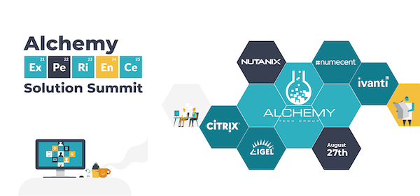 Numecent's tweet photo. WE ARE LIVE! Join us at @AlchemyTechGrp Solution Summit! #Numecent CEO Arthur Hitomi will be explaining how #Cloudpaging containers enhance #application delivery @ 9:30 AM PDT.
Don’t miss out on a chance to WIN A PRIZES! Register NOW: https://t.co/UxzvotzY5V
#Virtualization https://t.co/qAw5Dw9vou