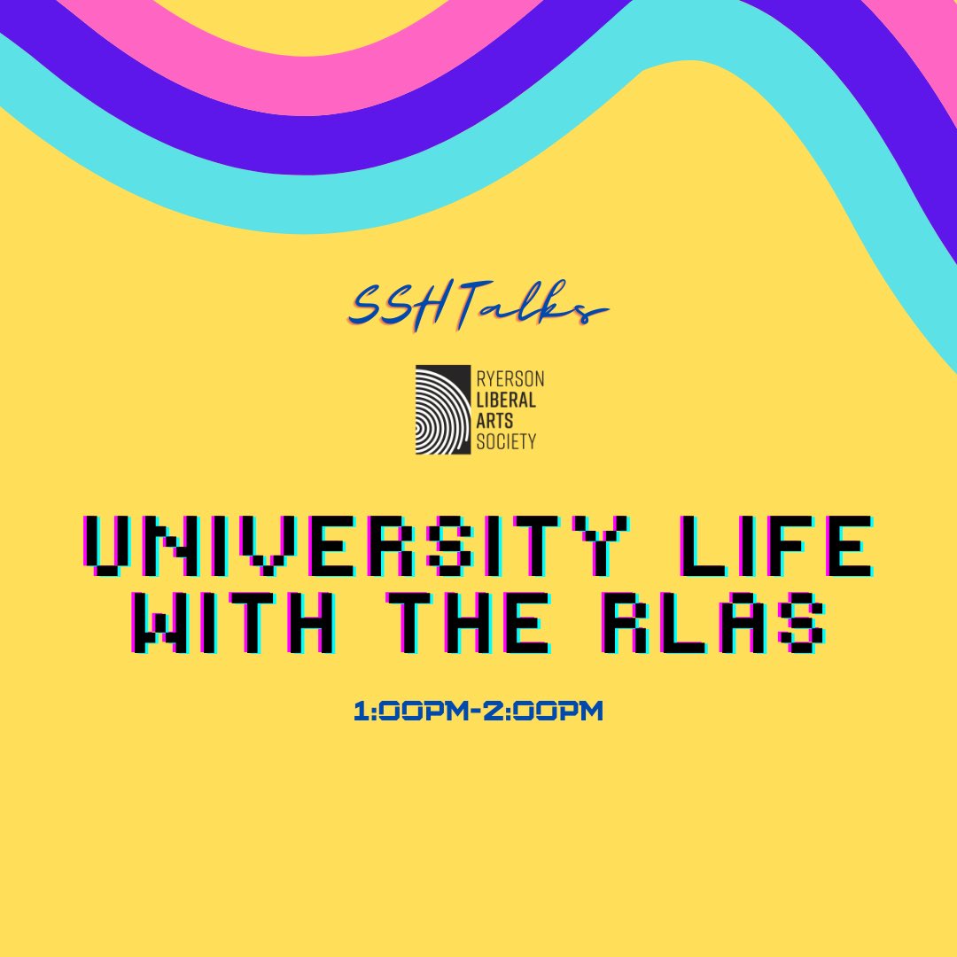 SASSHonline's tweet photo. We have our second SSH Talk - University Life with the RLAS - coming your way, starting at 1pm-2pm!
Join members from the RLAS Executive Team and RLAS Program Directors in a casual conversation about how they support their students! ๐ฅ
#GameOnRUArts #FacultyofArts #SSHTalks https://t.co/povHuYL6U9
