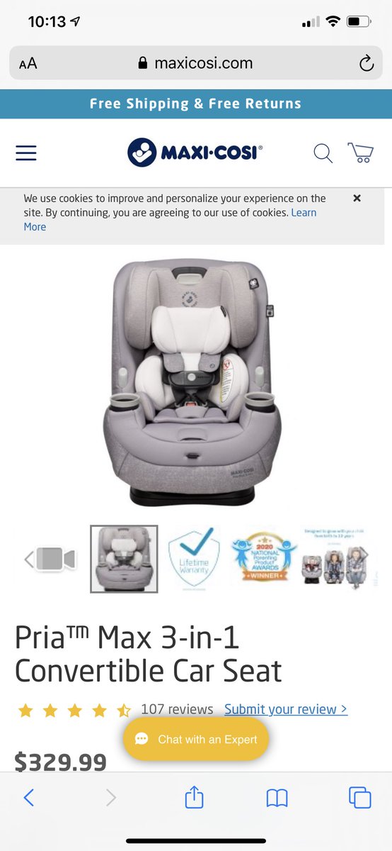 For all my mommy’s asking, this is the car seat that Benny has! I LOVE everything and anything  @MaxiCosiUSA and I 100% recommend! Benny loves his car seat!