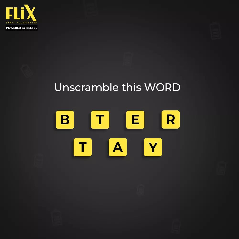 PremKumarJoshi4's tweet image. #TechyThursday #Unscramble this word and comment with your answers below. 🤗

#TechQuiz #TechThursday #ThursdayTech #ThrowbackThursday #ThursdayThrowback #TBT #TechQuestion #Questionoftheday #TechTrivia