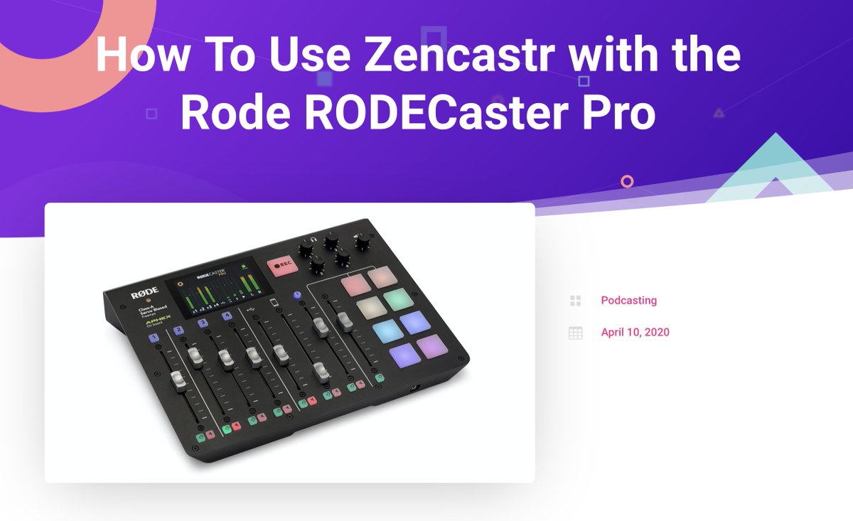 TruthWorkMedia's tweet image. With the right handling and support, the RODEcaster Pro is one of the most power pieces of equipment in the podcaster's arsenal. Learn more on how to maximize this tool's use by clicking the link in our bio.
+
+
+
+
#truthworkmedia
#storytelling
#podcast

truthworkmedia.com/how-to-use-zen…