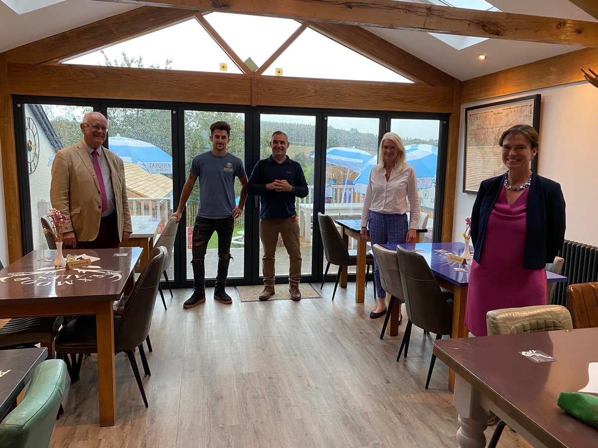 <a href="/amandamilling/">Amanda Milling</a> also joined Councillor Richard Edgell at <a href="/TheBellInnChitt/">The Bell Inn</a> #Chittlehampton.  Heard how successful #EatOutToHelpOut has been, but there’s still room to welcome back more locals for a pint 🍻