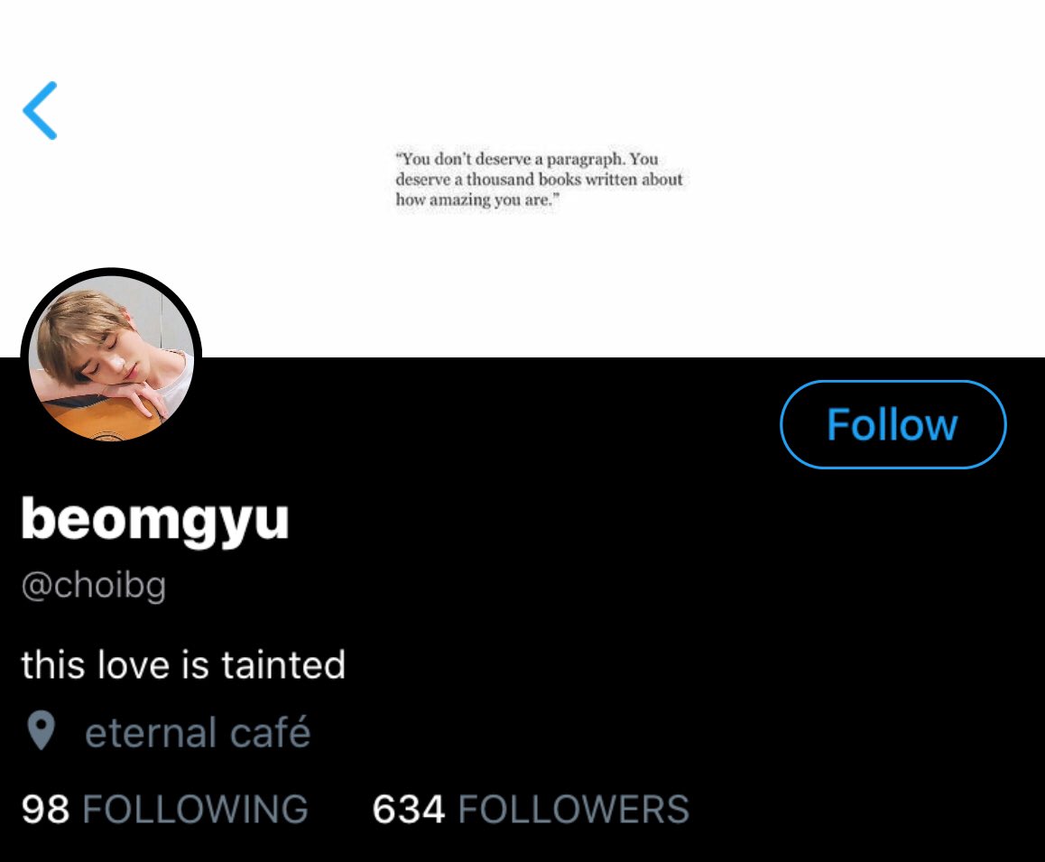 ꒰ profile ꒱↳ choi beomgyu– works at eternal café, a coffee and pastry shop– completely and utterly in love with his best friend– no one knows about his adoration for taehyun tho– writes his own songs sometimes