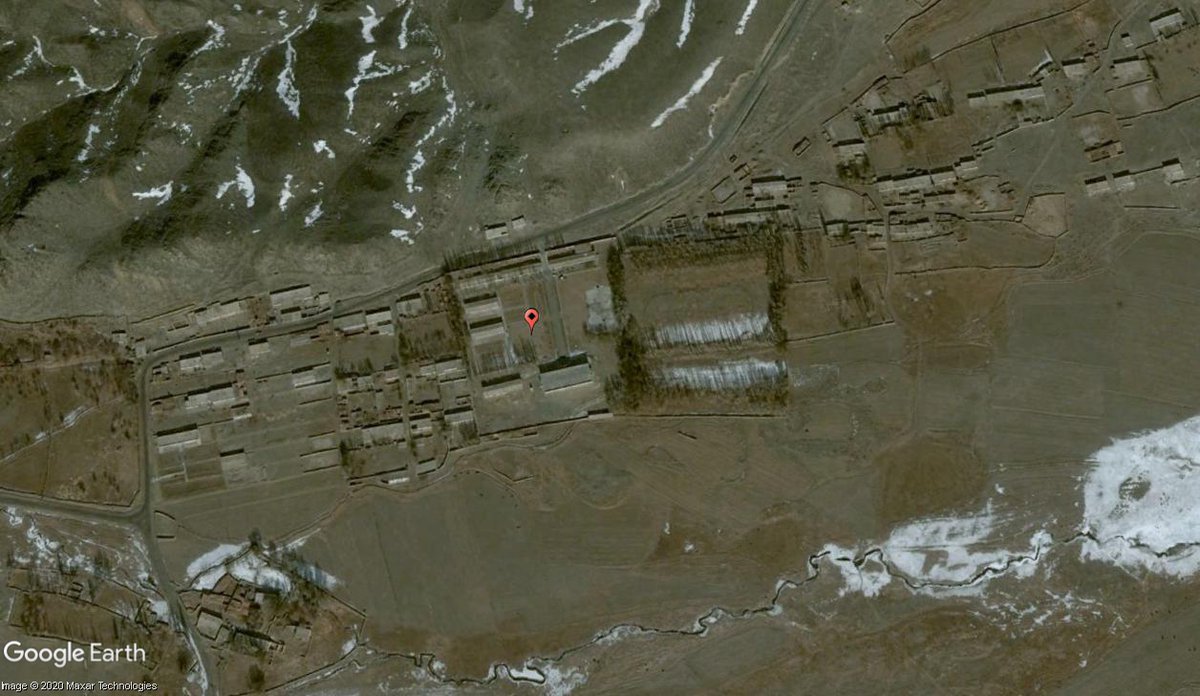 Here’s the site of the new prison in the most up to date, publicly available imagery – 2006. And the new prison, verified using 2020 imagery from Planet. And here’s the detention centre in 2006 and that same site today.