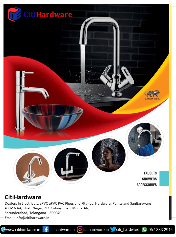 citi_hardware's tweet image. #CitiHardware offers a huge selection of #Electrical supplies, #CVPC, #uPVC and #PVC Pipes and fitting #Paints and #Sanitaryware

#CitiHardwareIndia @citi_hardware