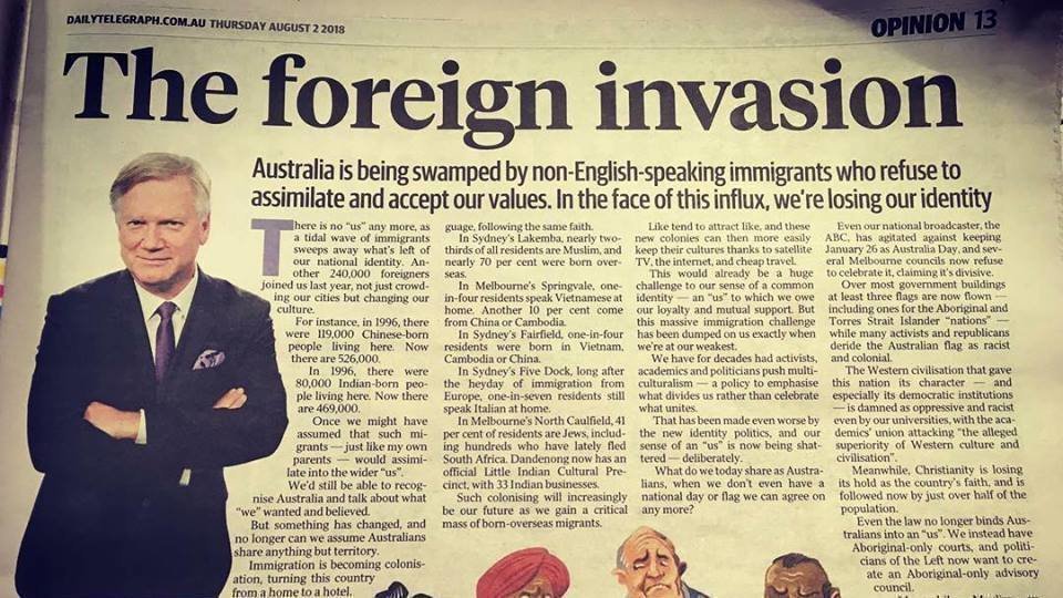 KetanJ0's tweet image. The ideology held by the Christchurch terrorist did not emerge, evolve and spread on its own. 

A collection of specific people work hard to normalise it. The deadly anxieties of racial replacement can't spread this wide without help.