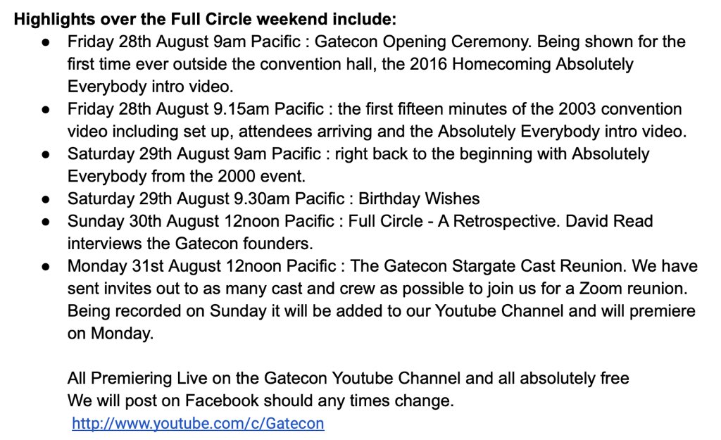 GateconE's tweet image. #Gatecon20thAnniversary #GateconVersations We may not be able to gather in person in Vancouver this year but it is still the big Gatecon 20th Anniversary. Join us for some exciting virtual events this weekend and beyond