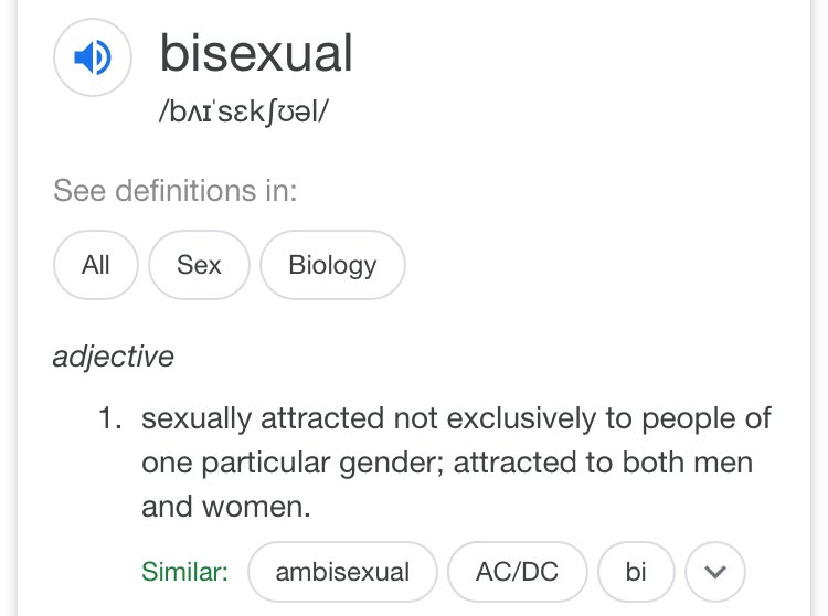 often bisexuality is defined as someone who is sexually attracted to both men and women
