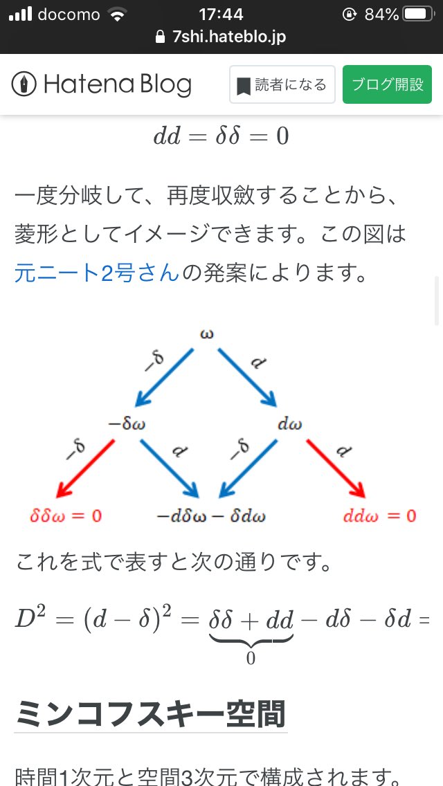 元ニート2号 北野正雄 マクスウェル方程式 電磁気学のよりよい理解のために の図から菱形図が生まれて 真空中のというか微視的な マクスウェル の方程式が外微分と余微分が成す菱形の片割れで書けるという理解に至ったのだった