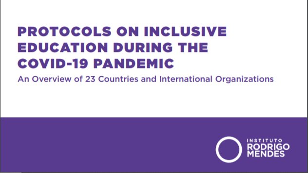 ZeroProjectorg's tweet photo. Zero Project Awardee @projetodiversa has produced the Research Protocols on Inclusive Education during the Covid-19 Pandemic: An Overview of 23 Countries and International Organizations.
Find more info here: https://t.co/jKZYTcvS0H

#InclusiveEducation #ZeroProjectAwardee https://t.co/bssHbL5t6p