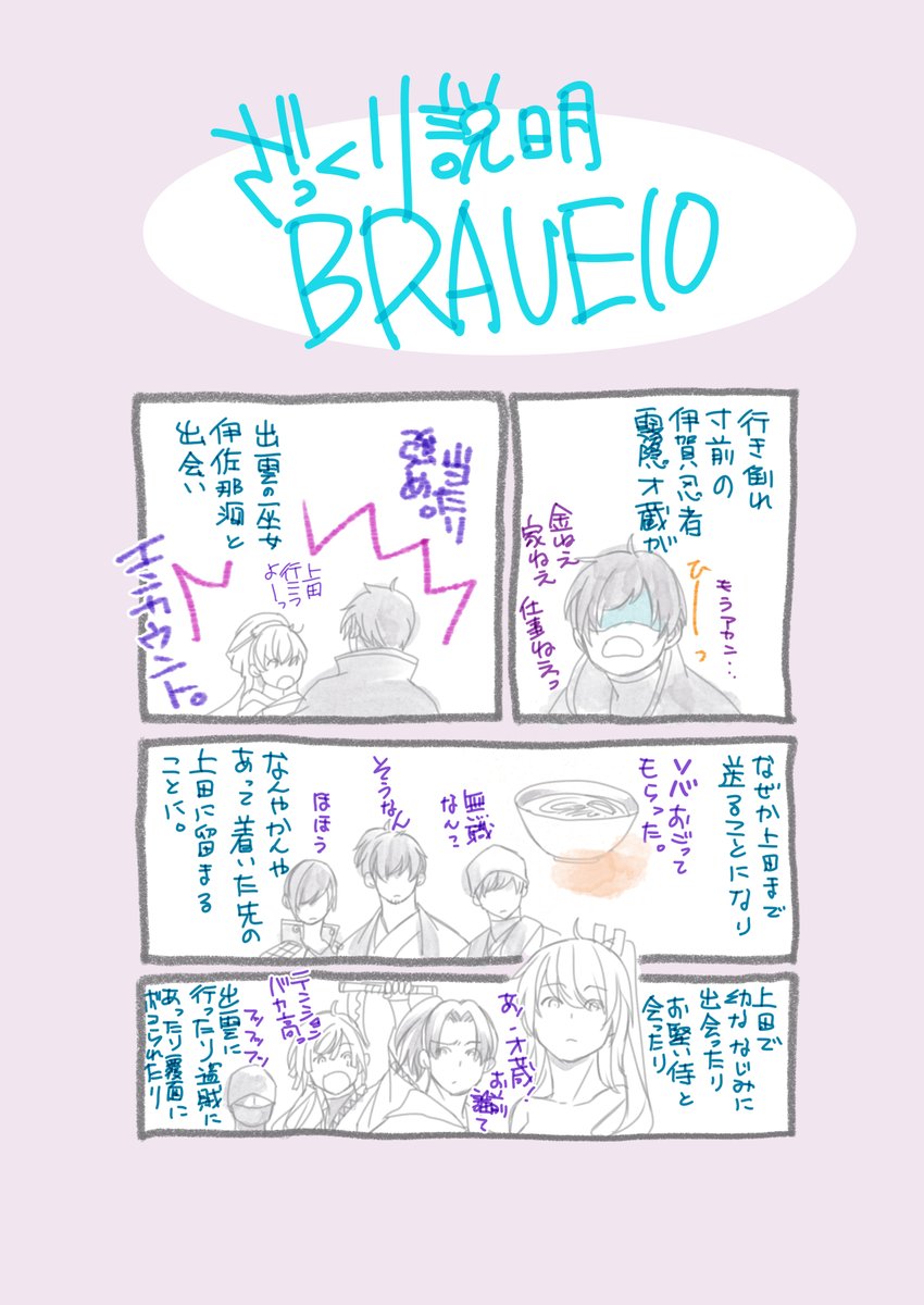 今回のコミックスはBRAVE10とSの間のお話になりますー。
両作も何卒…!
BRAVEとはこんな作品です。 
