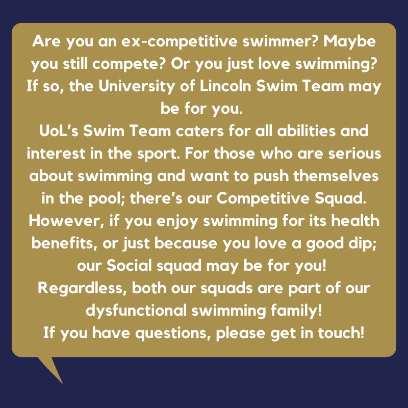 Day 14 - Swimming 💙 
#WeAreLincoln <a href="/UoLSwimming/">UoL Swimming</a>