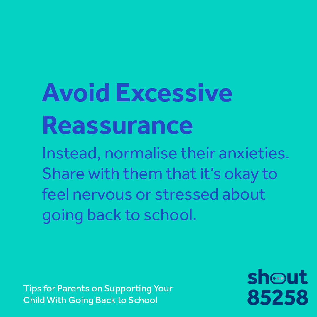 MHI_Charity's tweet photo. Feeling unsure how to support your children with going #backtoschool?

 It can be difficult to know what words will bring comfort, here are our top tips for parents to help you have those conversations.  

#Shout85258 https://t.co/5orjvO2nWV
