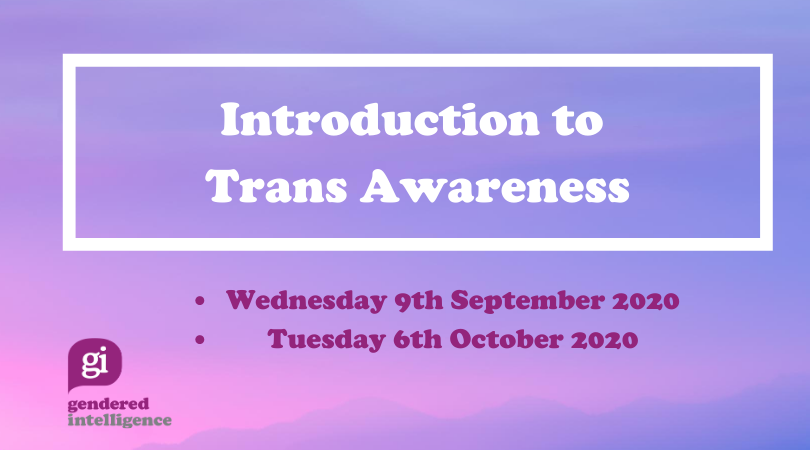 Genderintell's tweet photo. September and October dates for our online Intro to Trans Awareness training are now open for booking! More deets on: https://t.co/vuQtFnT7MX https://t.co/75irwULBb6
