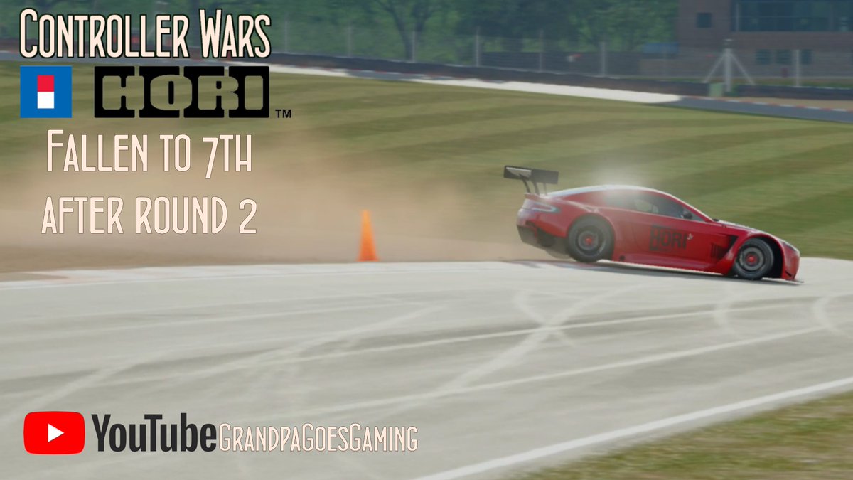 PicksummatGamer's tweet image. The Hori Jr team drop to 7th after a very tough 3rd round of Controller Wars #GranTurismoSport  . With 2 rounds to go, can they bounce back? youtu.be/O4BUGYr-3_c #Simracing #hardwaretest
