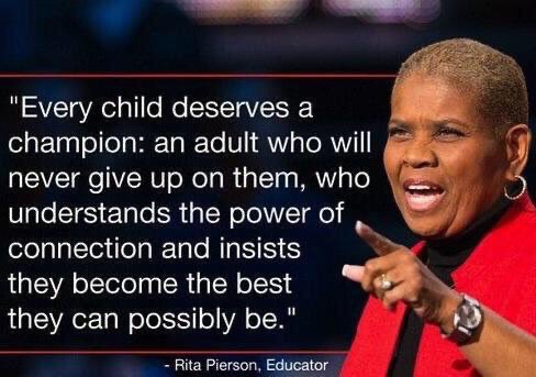 Every day  I think of the importance of what I do.  Rita Pierson said it perfectly. #RelationshipsMatter #LOVE what you do!!!! #TeachingInspiration
