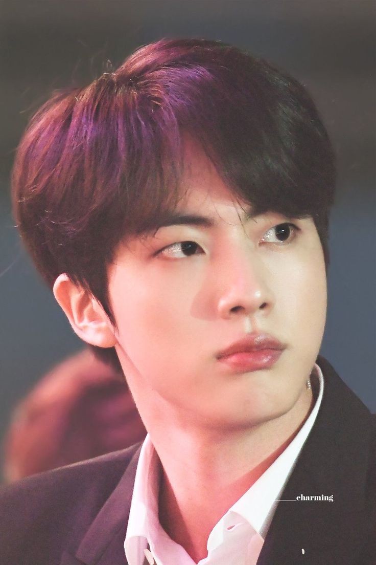 Kim Seokjin (Jin): Is part of the vocal line (who sings) and the hyung line, being the eldes of the entire group. his nickname is "worldwide handsome" and i don't even have to explain why. (ps. he's a comedian and makes jokes worse than harry, which is hard to do lol)
