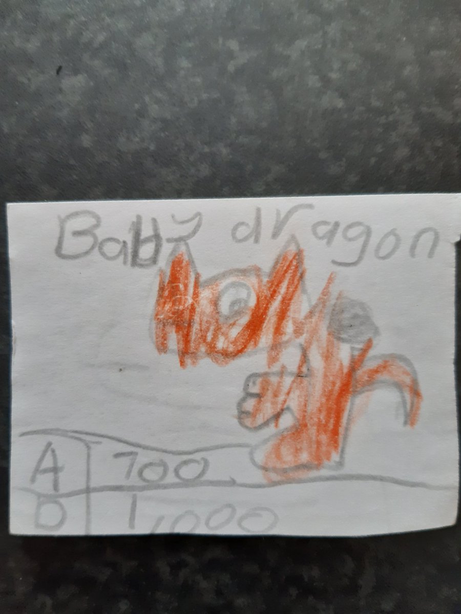 Day 20: Today we have "Baby Dragon".Not much to say about this one except I was dead good at drawing dragons wasn't I?
