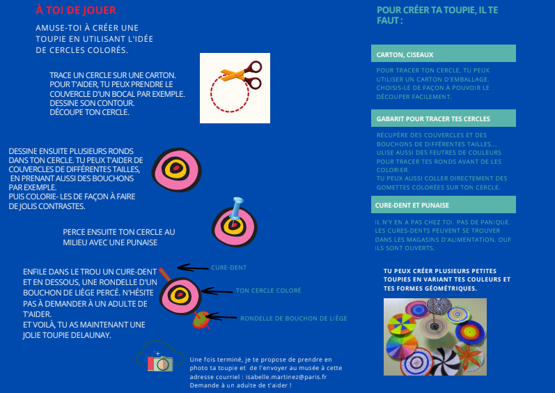 MAM's tweet photo. ACTIVITÉS ENFANTS 🎨 2/2
Découvrez l’activité du service culturel autour de l’œuvre de Robert Delaunay !
Activités du service culturel en ligne : https://t.co/Ky5OCi6mqS
#MAMParis #CollectionsMAM #Laviemoderne #museedartmodernedeparis #artmoderne #Paris https://t.co/vs9d3bQDb7