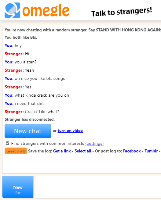 Pexzes's tweet photo. Had some fun with BTS stans on Omegle... https://t.co/o6DmVlbikv