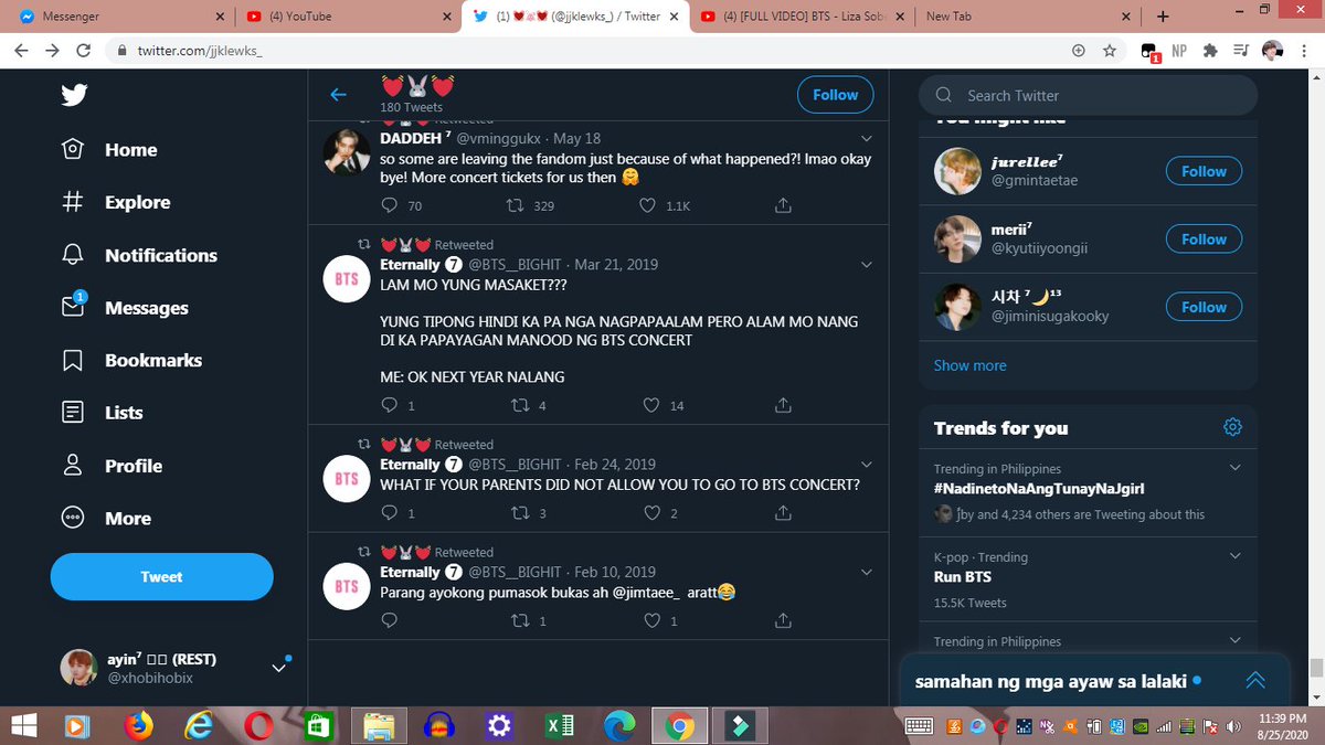 This one too gladly my friend took a screenshot of that accs very first retweet and date of active. Ate Lizas very last tweet/rt is on May 05 2020 and that accs very first tweet is on Feb 10 2019 so if she's really ate liza she's been holding her 2nd acc even before she got++