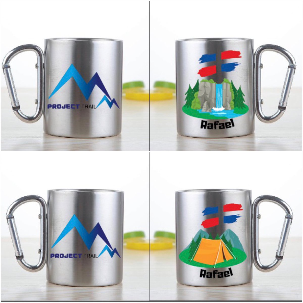 ProjectTrail's tweet photo. Tazas térmicas Project Trail personalizadas con tu nombre de 8oz, dos modelos a escoger RD$ 550 https://t.co/MOfUgpFl9t