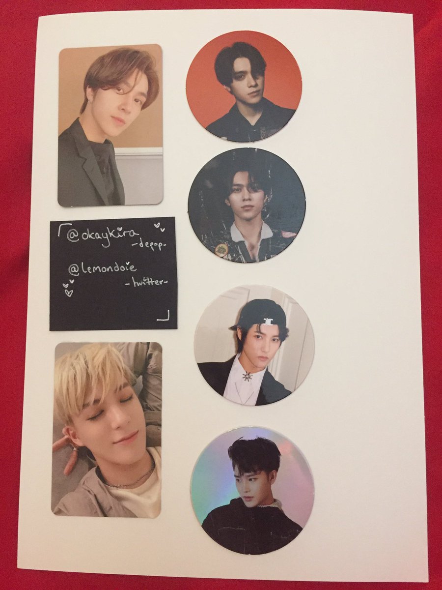 #wtt <3

have: wayv and nct pcs and ccs!
pictured hendery, jeno, taeil, renjun

want: xiaojun, doyoung, jaemin equivalents

from the uk, will trade ww💕
dm me for more photos, any questions or to trade!!

please rt if you can☺️
<a href="/nctrade_eu/">nct trade eu</a> <a href="/ncttrade_europe/">𝗻𝗰𝘁 𝘁𝗿𝗮𝗱𝗲 𝗲𝘂𝗿𝗼𝗽𝗲 🇪🇺 SLOW RTS</a> <a href="/photocard_kpop/">KPOP Photocard Trade</a>