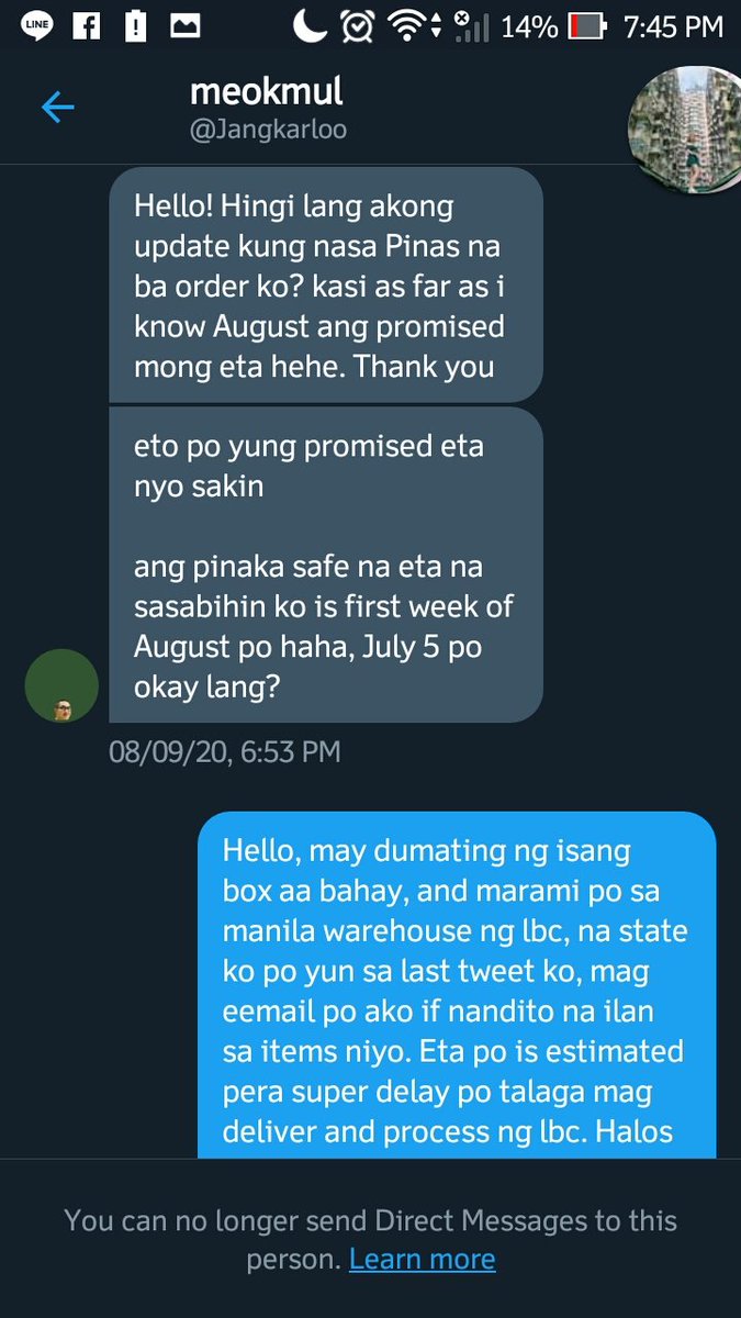To user JangkarlooI’ve had enough. It’s been weeks since a buyer has been so demanding and even using harsh words against me, dahil sa iilang mishaps ko.