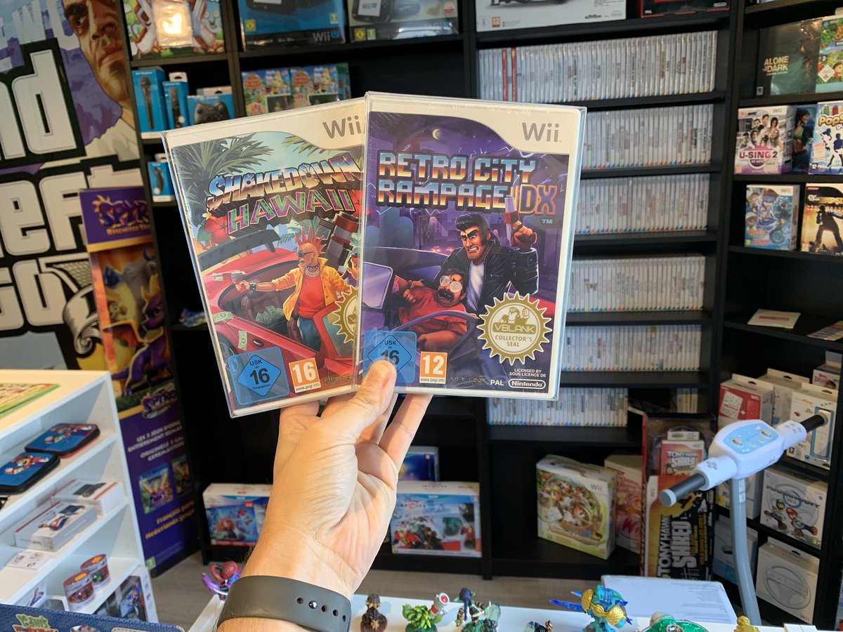 CollectorVault's tweet photo. New arrivals: #vblank #shakedownhawaii & #retrocityrampagedx. The last #pal #wii games made (for now 😅). Adding them both 🙏 #ps3 The awakened fate #collectoredition was also a nice find! #gamemuseum #gameroom #retrogames #gaming #videogames #gamecollecting https://t.co/Q4EKb6f2kO