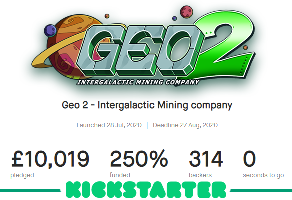 WindybeardGames's tweet photo. Fully funded in under 5 hours and finished on a stretch goal! An absolutely amazing 30 days! I am truly appreciative of the support, thank you and much love!
Please wishlist Geo 2 on Steam - https://t.co/OnfOpjw8iQ
#indiedev #gamedev #Indiegame #Kickstarter #Geo2Game https://t.co/VNmapXS2qN
