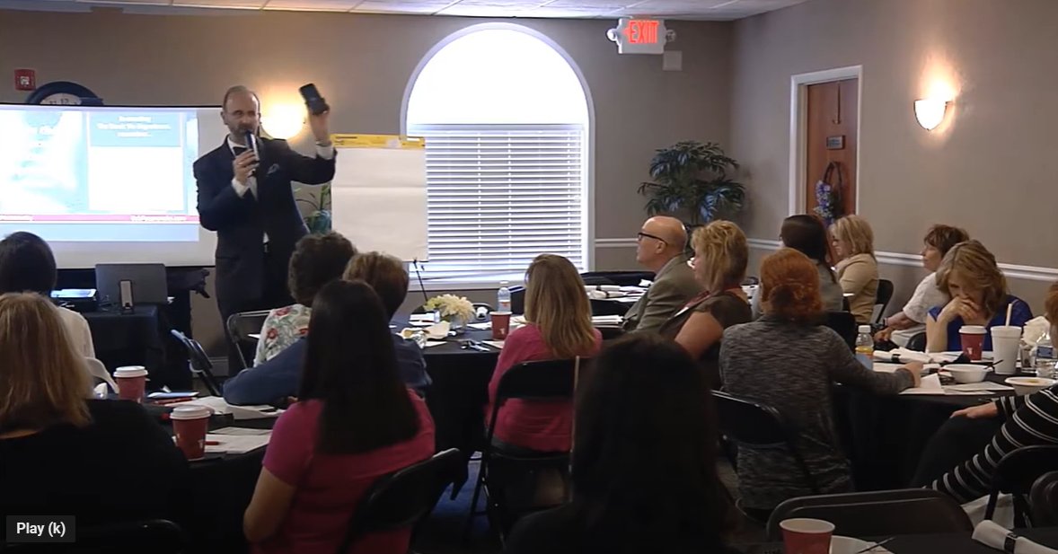 BobPacanovsky's tweet photo. Would you agree or disagree with the following clip (from one of the seminars that I did for healthcare administrators)?  In this clip, I talk about the influence of our technology today, and if we are more connected or disconnected due to it.

https://t.co/isEH977y4R https://t.co/uxAfyINgS1